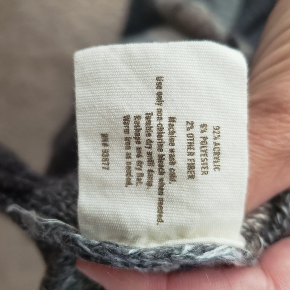 Decree s oversized slouch grey stripes sweater fitted sleeves - Picture 8 of 8